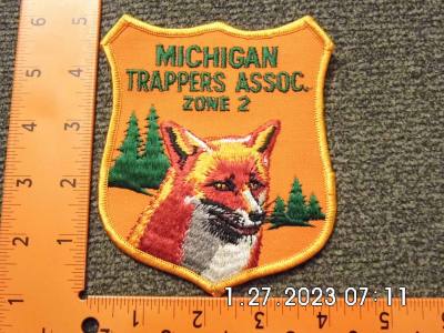 Michigan Trappers Assoc. Zone 2 Patch